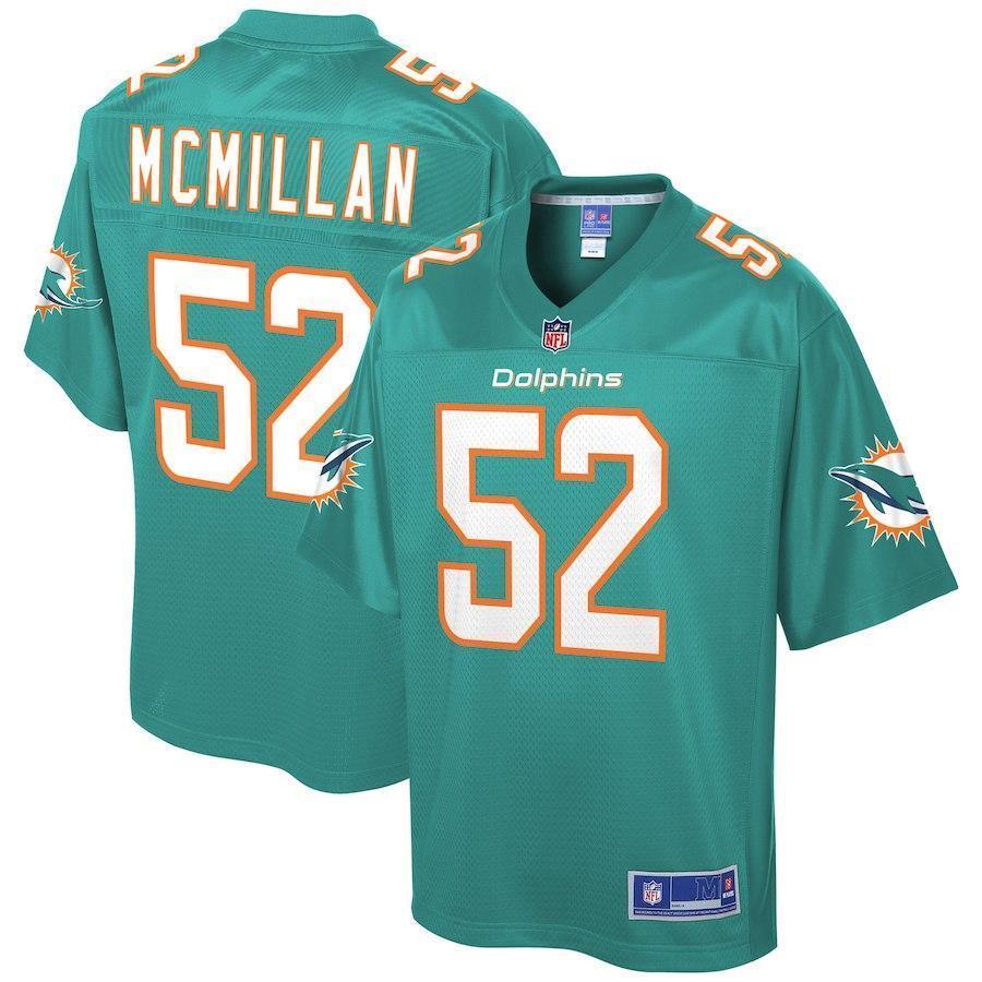 Raekwon McMillan Miami Dolphins Pro Line Team Player Jersey – Aqua 2018/2019