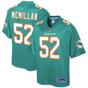 Raekwon McMillan Miami Dolphins Pro Line Team Player Jersey – Aqua 2018/2019
