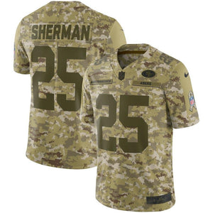 Richard Sherman San Francisco 49ers Salute to Service Limited Jersey – Camo 2018/2019